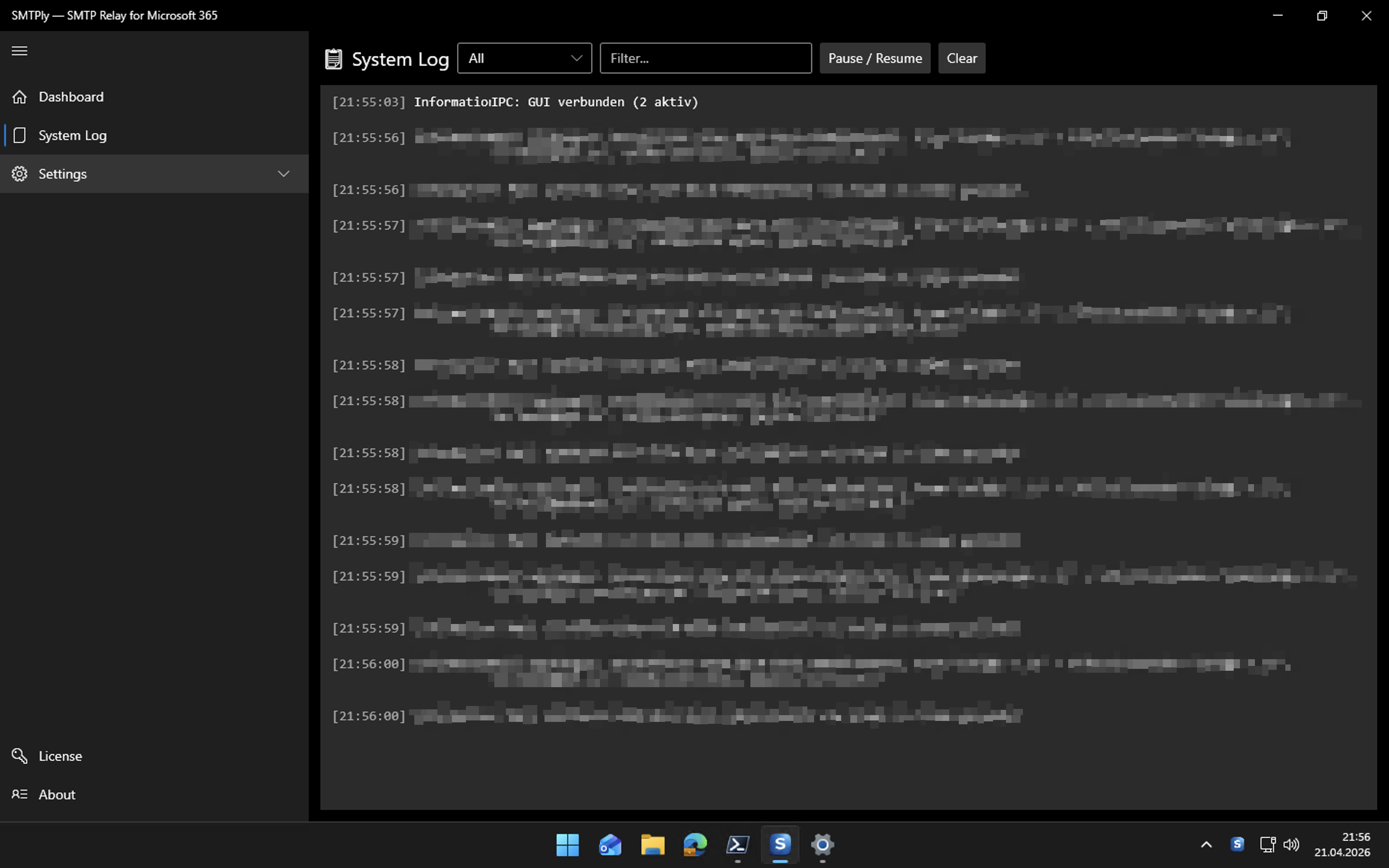 System-Log Dark